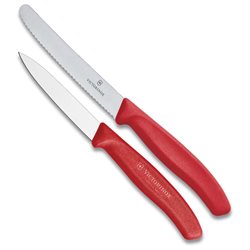 246923 Utility & Paring Pillow Knife With Red Handle
