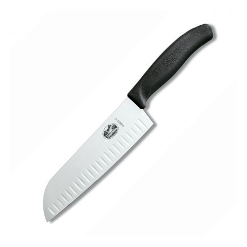 246922 7 In. Santoku Knife With Black Handle