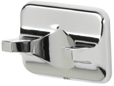 HomePointe Chrome Basic Double Robe Hook
