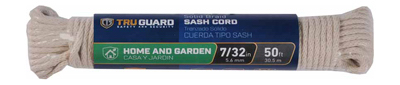 231729 0.21 In. X 50 Ft. Tru-guard Smooth Braided Cotton Sash Cord