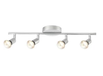 248040 Payton Collection 4 Light Painted Silver Track Bar Light