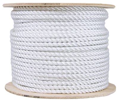 161000 0.25 In. X 600 Ft. White Nylon Rope
