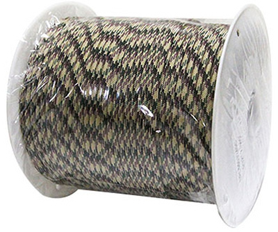 186890 0.15 In. X 400 Ft. Camouflage Military Grade 550 Paracord, Bulk Reel