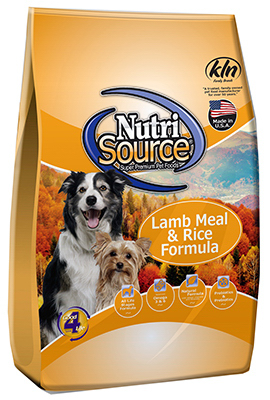 15 Lbs Nutrisource Lamb & Rice Adult Dog Food