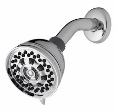 Water Pik 228799 1.8 Gpm Chrome 6 Setting Fixed Mount Power Pulse Shower Head
