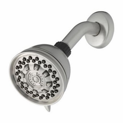 Water Pik 228800 1.8 Gpm Brushed Nickel 6 Setting Fixed Mount Power Pulse Shower Head