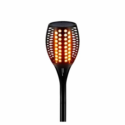 241426 Four Seasons Courtyard Solar Flickering Flame Torch Pathway Light Stake, Pack Of 2