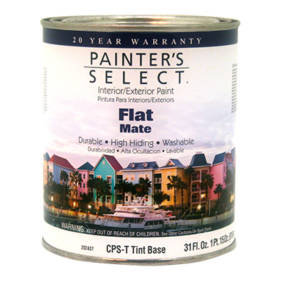 202437 Cpst Painters Select Quart Tint Base Interior Exterior Flat Acrylic Latex Paint