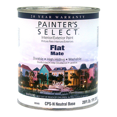 202435 Cpsn Painters Select Quart Neutral Base Interior Exterior Flat Acrylic Latex Paint
