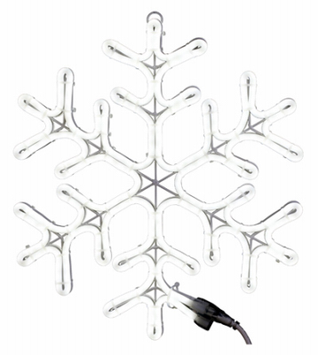 238906 18 In. 120v Holiday Wonderland Pure White Neon Flex Snowflake