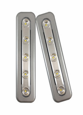 241782 70 Lumens Silver Warm White Mini Task Bar Light, Pack Of 2