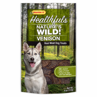 Products 236393 4 Oz Healthfuls Natures Wild Venison Real Meat Dog Treats