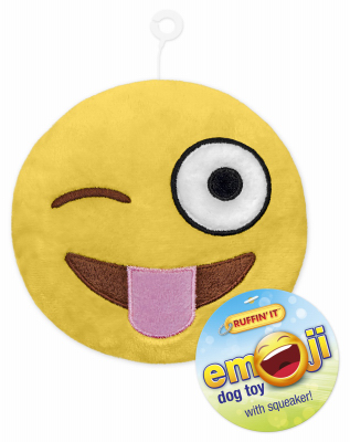 GTIN 076158163072 product image for Products 229357 Emoji Plush Dog Toy with Squeaker, Assorted Emoji Styles | upcitemdb.com
