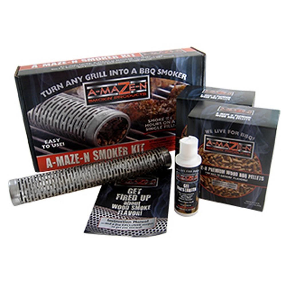 248134 12 In. Oval Combo Smoking Kit