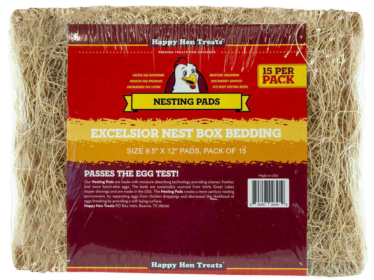 248847 9.5 X 12 In. Excelsior Poultry Pads - Pack Of 15