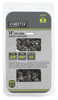 Oregon Cutting Systems 245148 14 In. Master Mechanic C-loop Chain - Pack Of 2