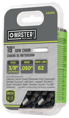 Oregon Cutting Systems 245152 18 In. Master Mechanic 91vg Low Profile Xtraguard Premium C-loop Saw Chain