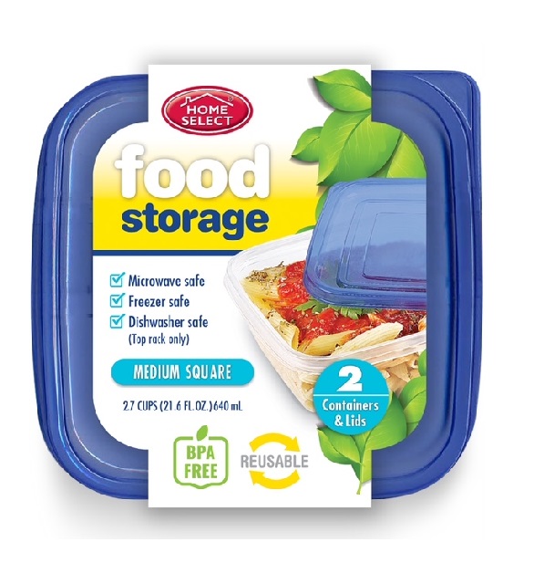 248709 2.7 Cup Food Storage Container - 2 Count
