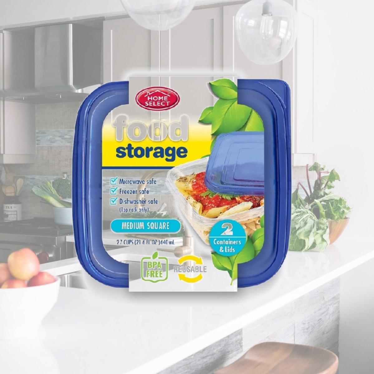 Picture of Delta Brands &amp; Products 248709 2.7 Cup Food Storage Container - 2 Count Pack of 12
