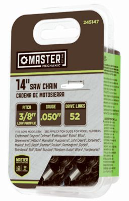 Oregon Cutting Systems 245147 14 In. Master Mechanic 91vg Low Profile Xtraguard Premium C-loop Saw Chain For 52 Drive Links