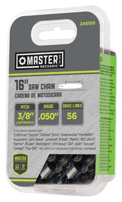 Oregon Cutting Systems 245150 16 In. Master Mechanic 91vg Low Profile Xtraguard Premium C-loop Saw Chain For 56 Drive Link