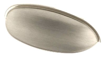 248482 2.5-3 In. Satin Nickel Dual Mount Cup Pull - Pack Of 6