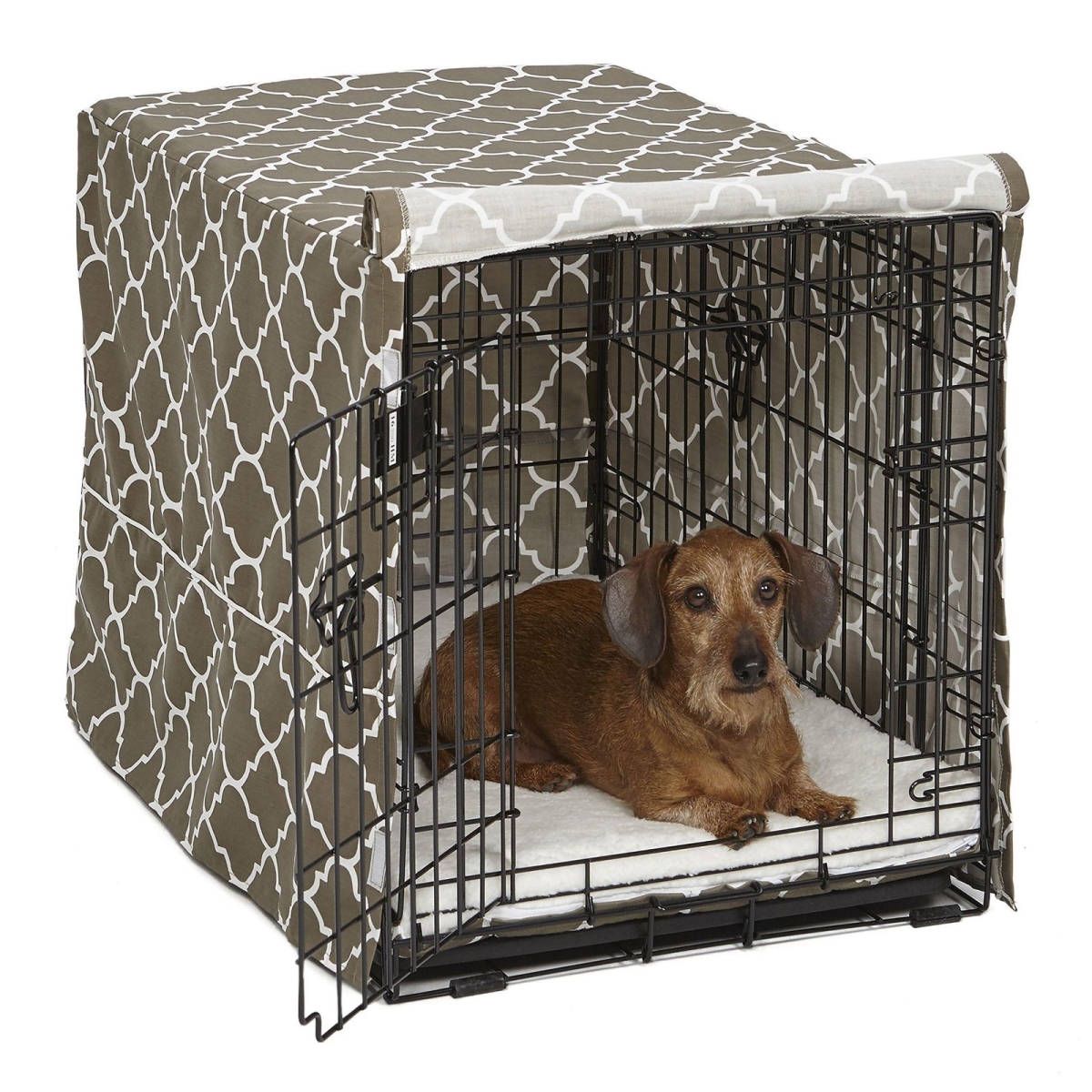 249518 30 In. Brn Pets Dog Crate Cover