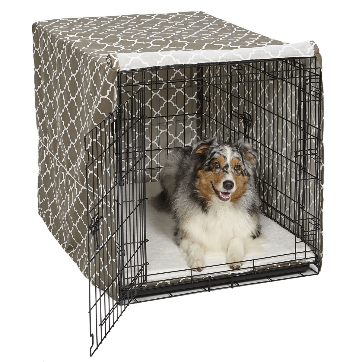 249520 42 In. Brn Pets Dog Crate Cover