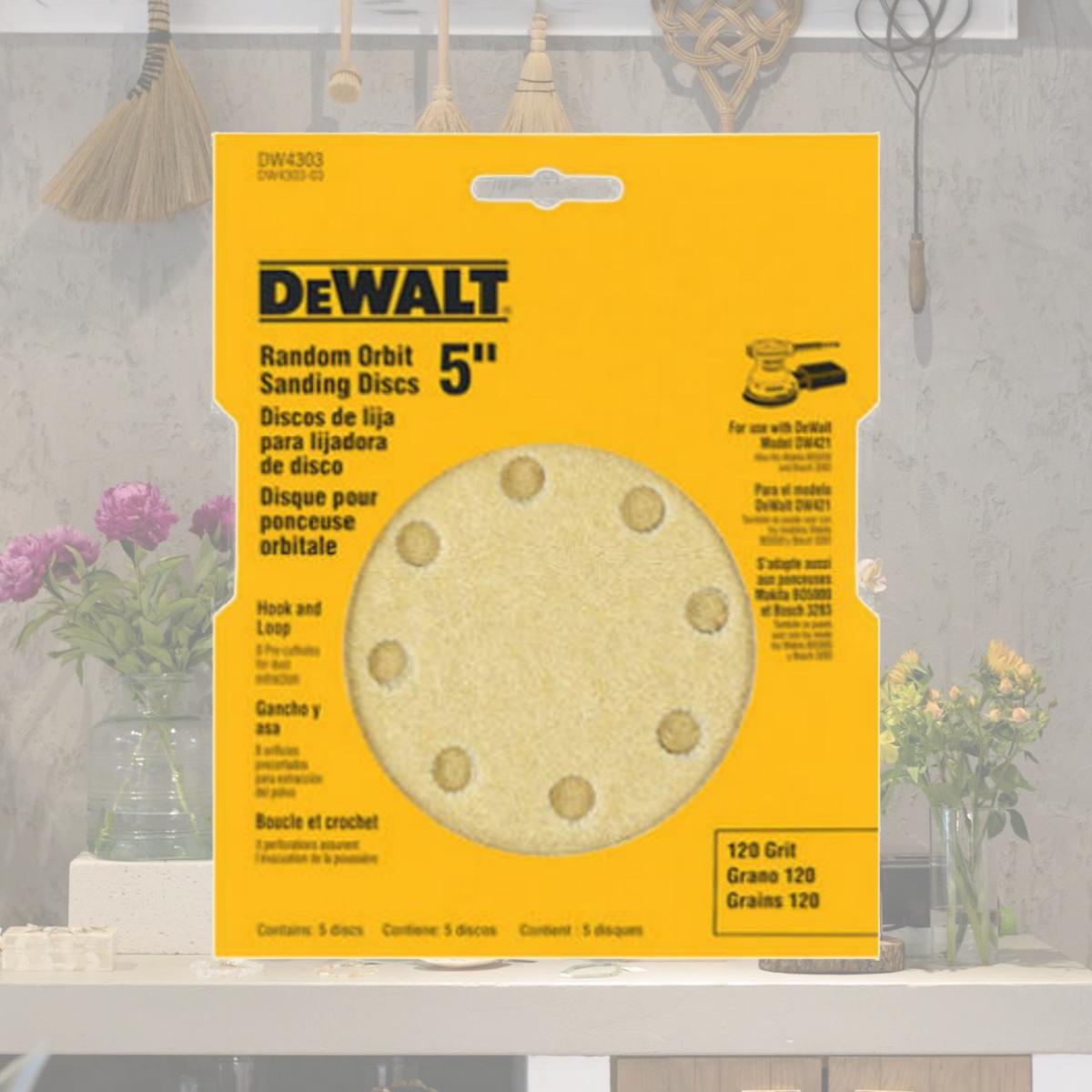 Picture of Dewalt Accessories DW4301 5 Pack Orbit Sandpaper- 80 Grit - 5 in.