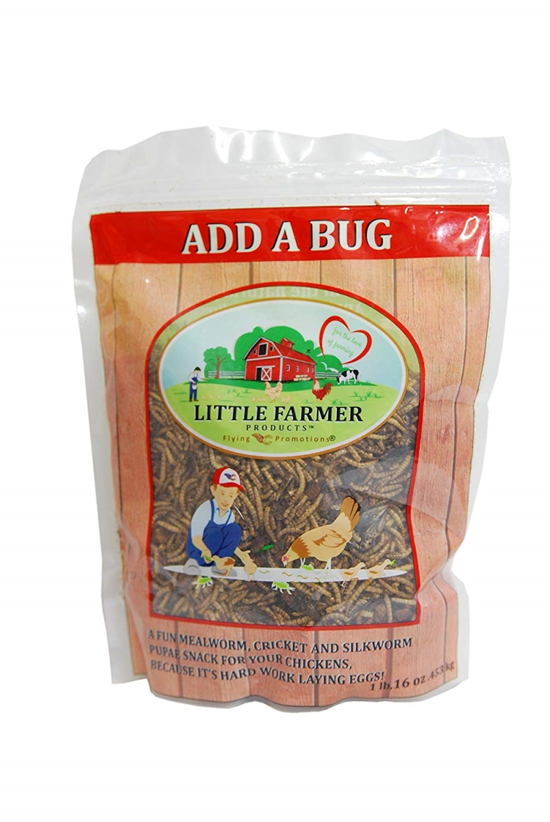 249312 Add A Bug - Premium Poultry Mix Dried Mealworms, Silkworm Pupae & Crickets