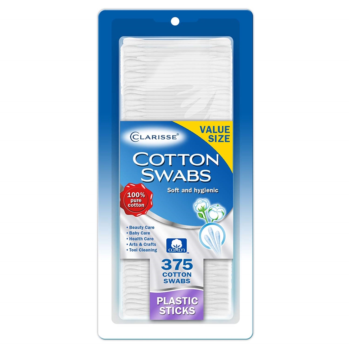 248995 Cotton Swabs - 375 Count - Pack Of 12