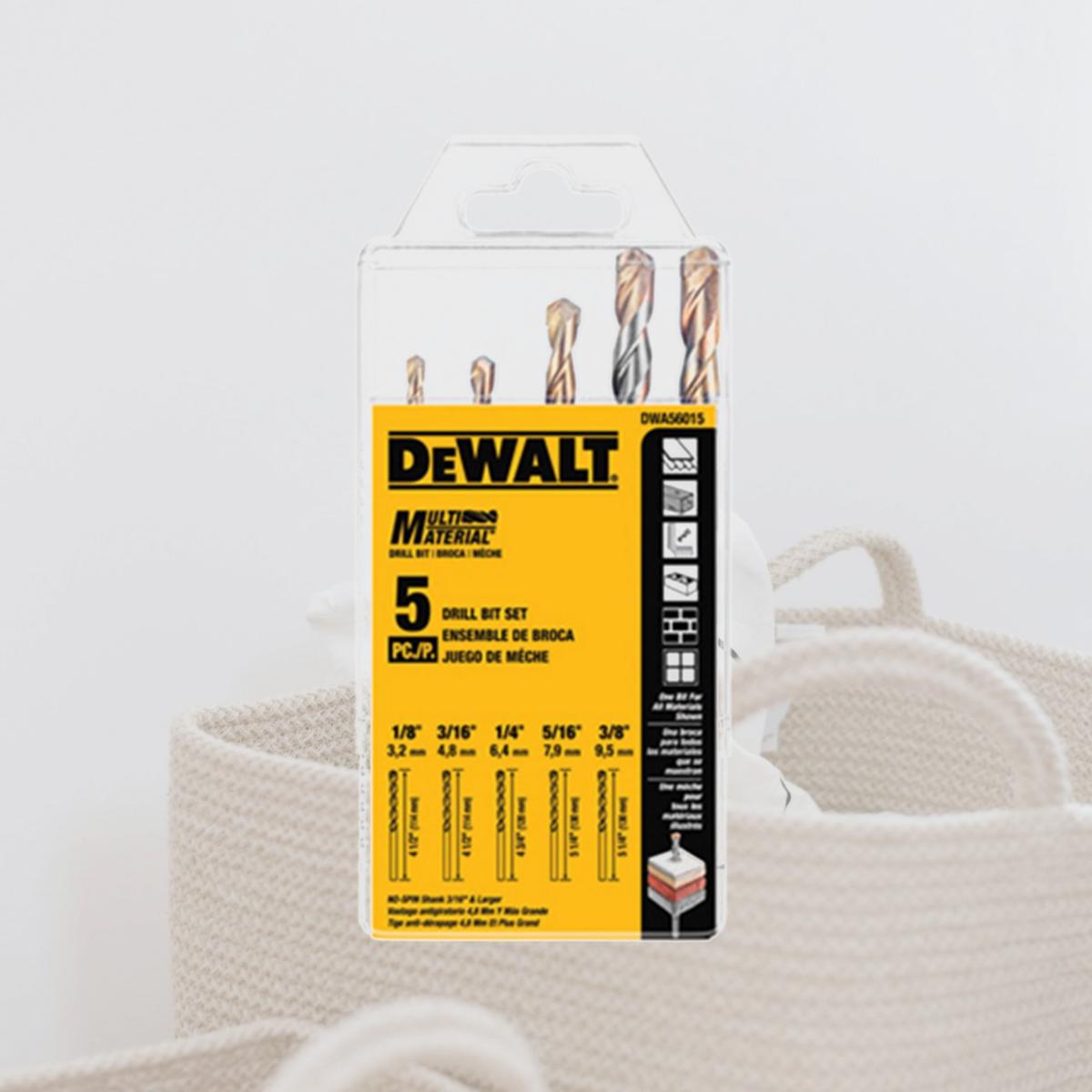 Picture of Dewalt Accessories DWA56015 5 Pieces Multi Material Drill Bit Set