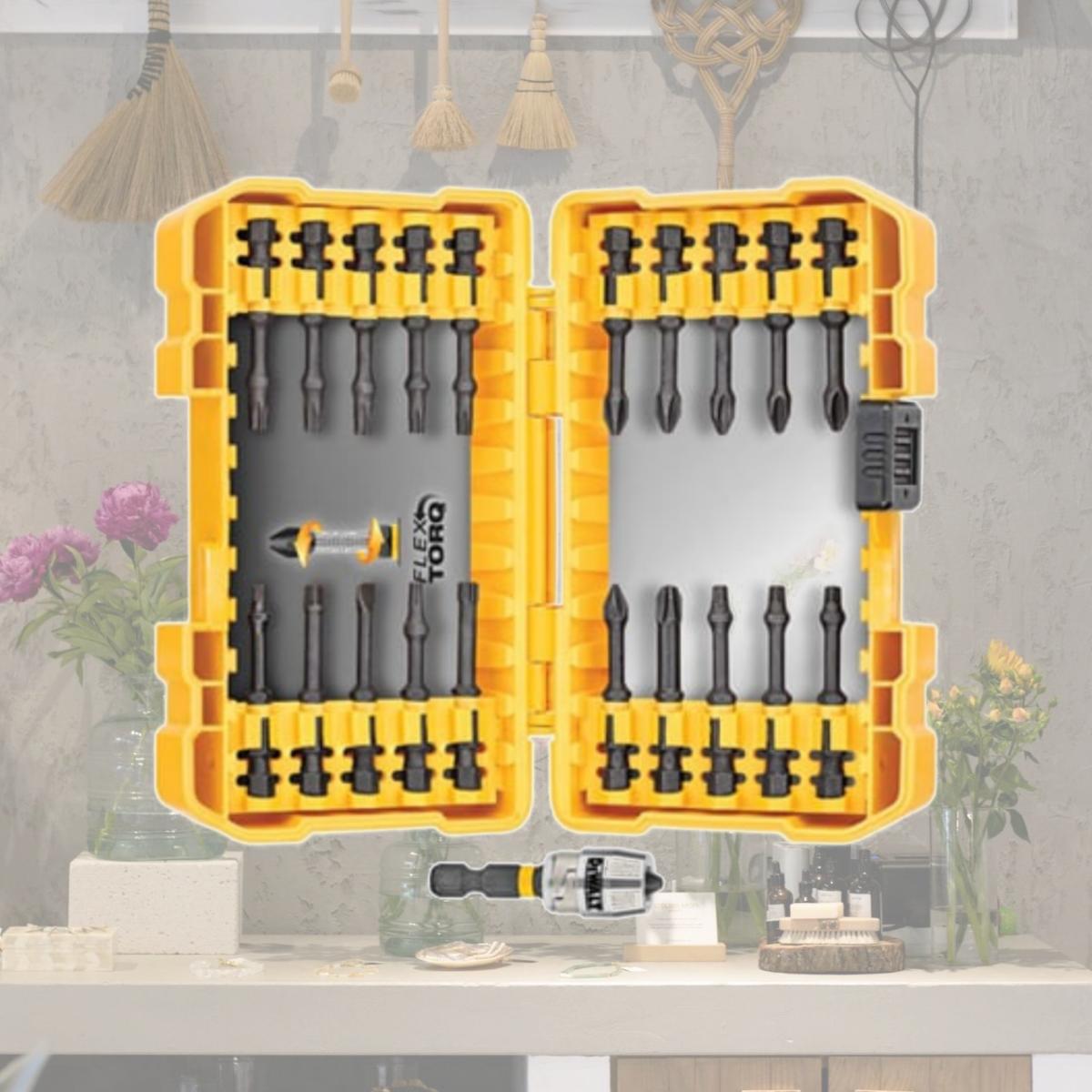 Picture of Dewalt Accessories DWA2FTS22IR 22 Pieces Impact Ready Flex Torq Screw Driving Set