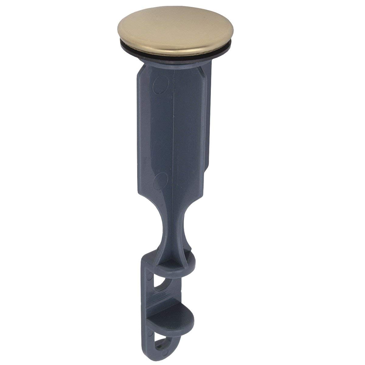 250077 5.06 X 1.38 In. Od Master Plumber Bathroom Pop Up Drain Stopper, Polished Brass