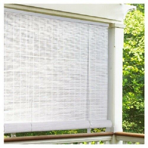 249180 72 X 72 In. Pvc Roll Up Blind, White