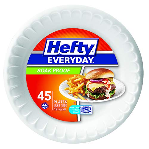 UPC 013700419294 product image for 249957 8.87 in. Hefty Everyday Foam Plate - 45 Count | upcitemdb.com