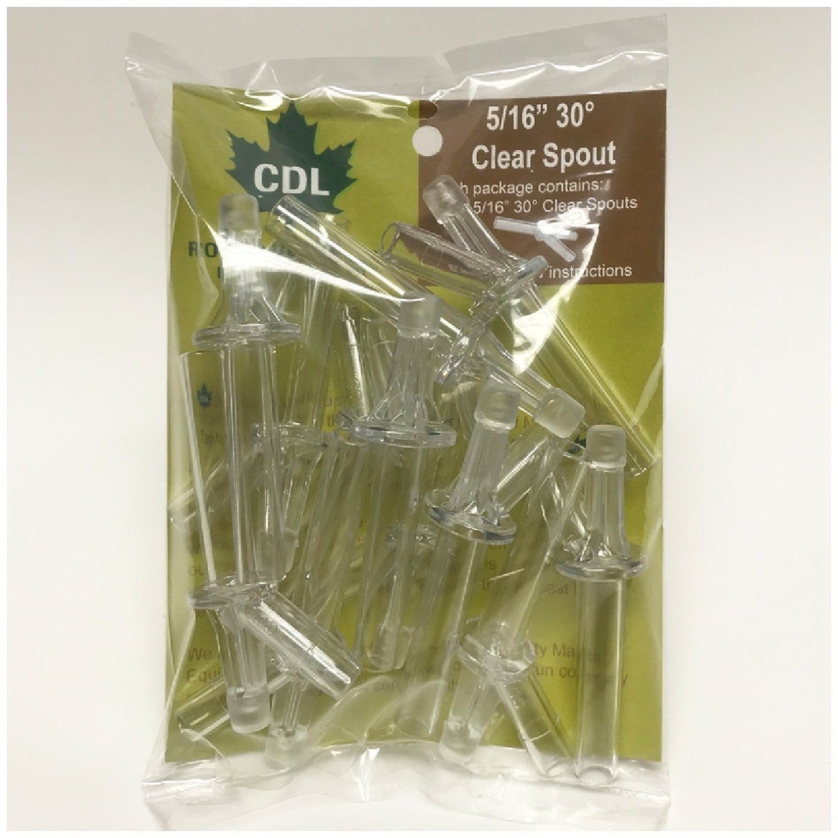 249881 0.31 In. Clear Tubing Tap - Pack Of 12