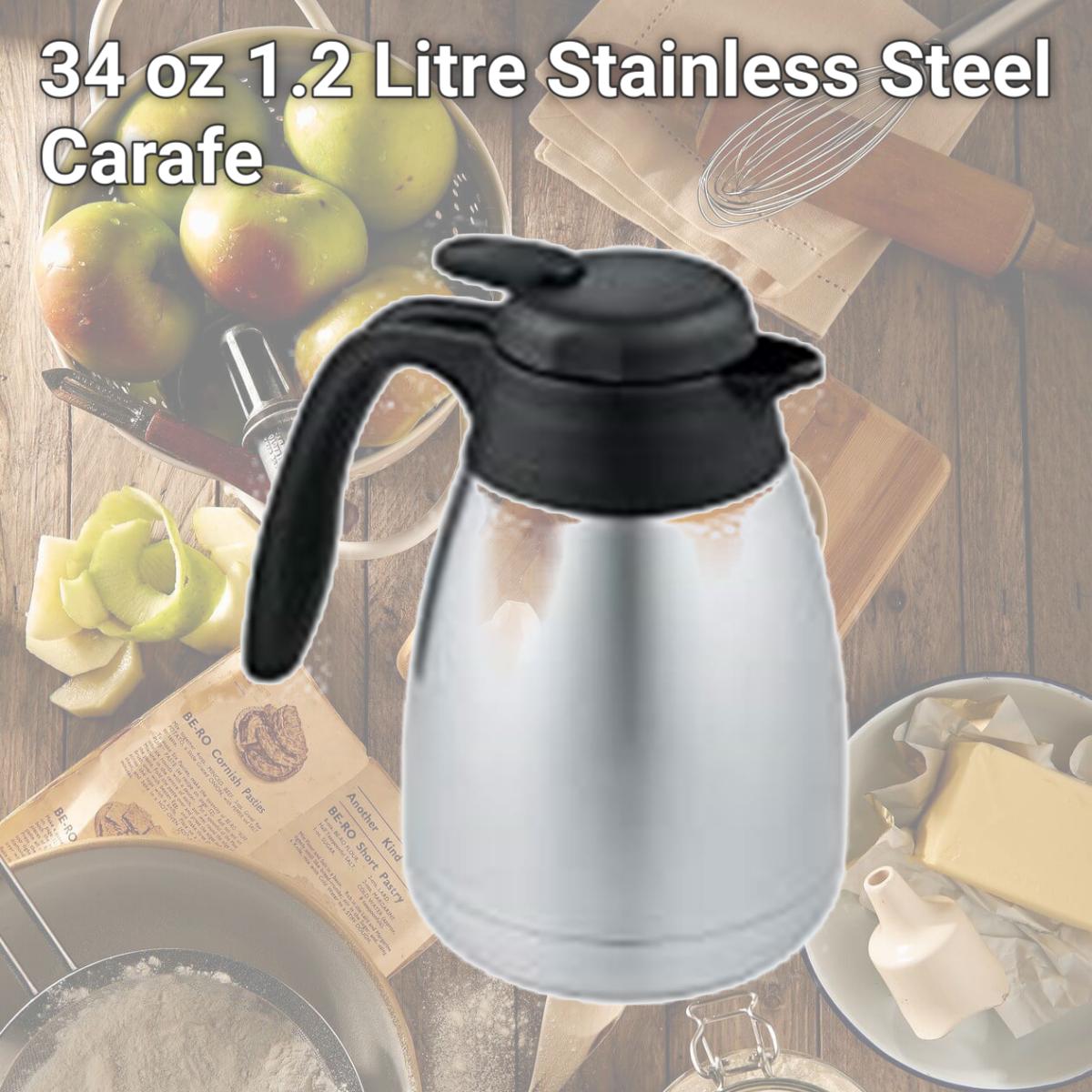 Picture of Thermos 250256 34 oz 1.2 Litre Stainless Steel Carafe