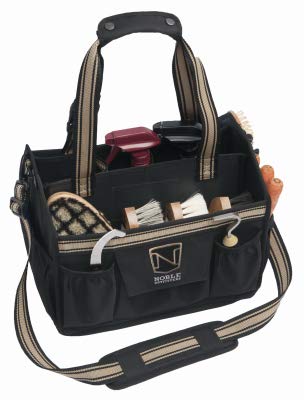 252300 Equinessential Collapsible On The Go Grooming Tote, Black