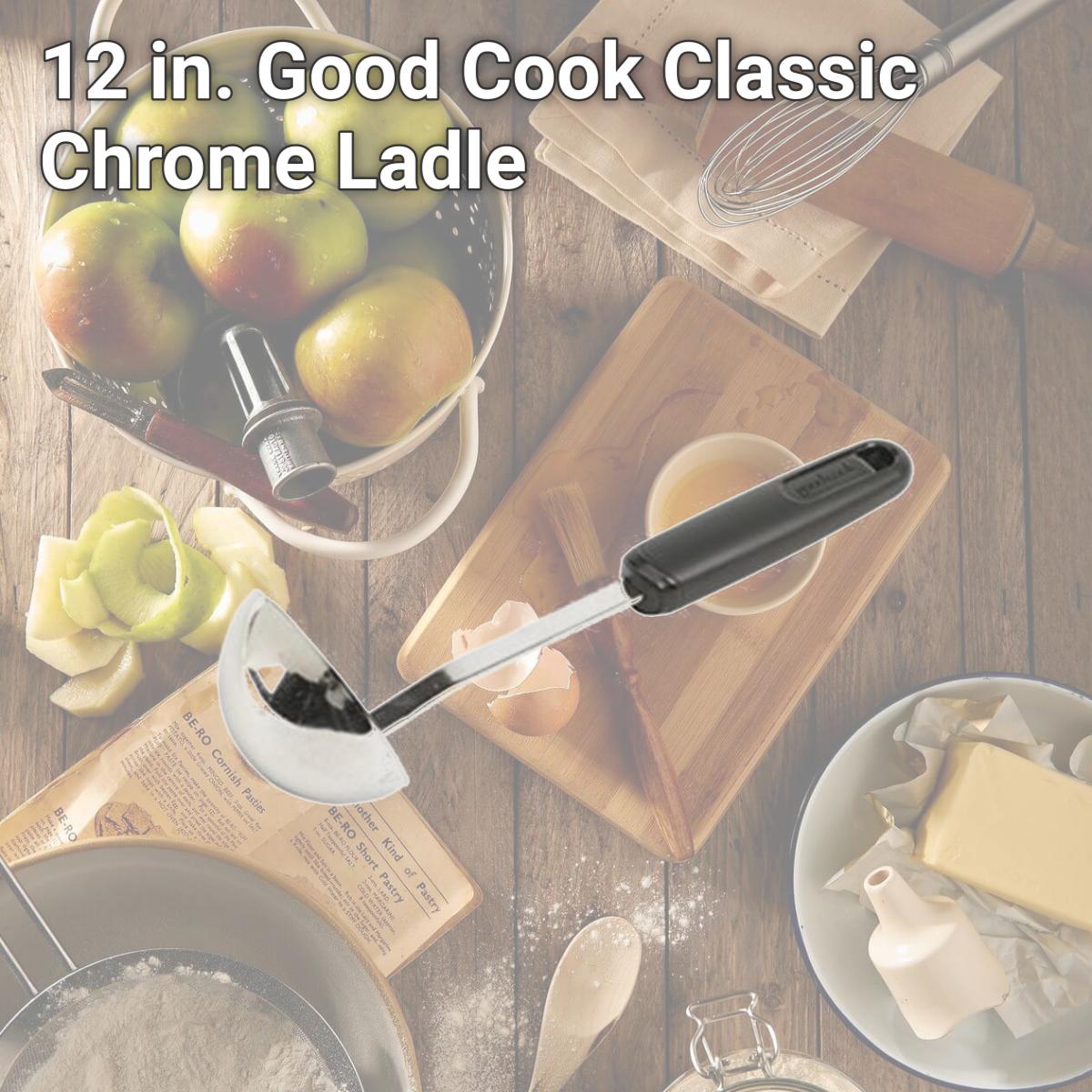 Picture of Bradshaw International 252341 12 in. Good Cook Classic Chrome Ladle