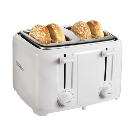 Hamilton Beach Brands 251077 Proctor Silex 4 Slice Cool Touch Toaster, White