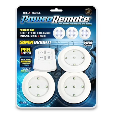 251079 3 Pack Power Remote Control Light Set - Pack Of 6
