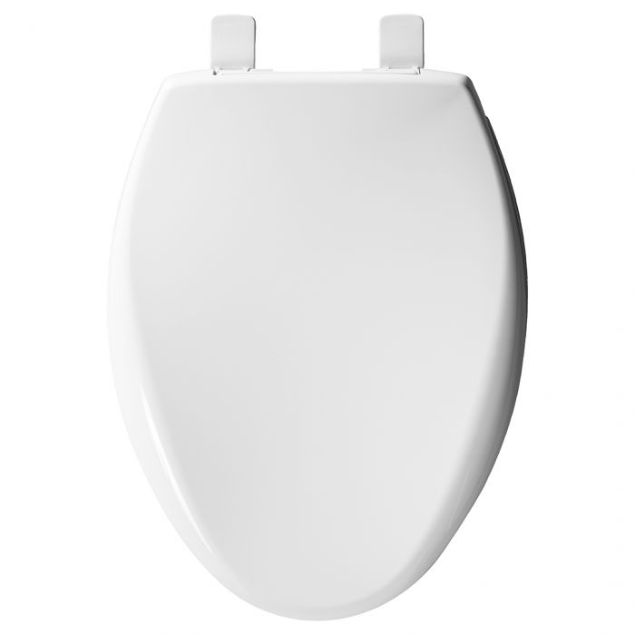 Bemis 252328 White Elongated Plastic Toilet Seat