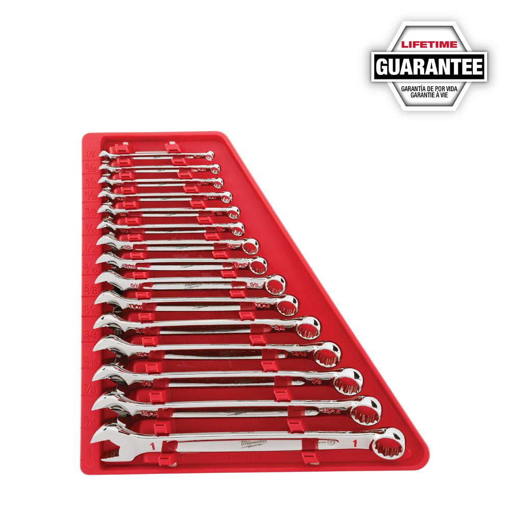 251892 Combination Sae Wrench Set - 15 Piece