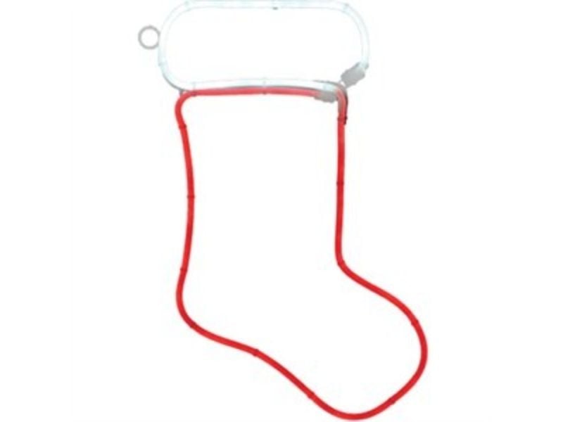 UPC 808339071346 product image for 251968 18 in. LED Christmas Window Decoration - Neon Flex Stocking | upcitemdb.com