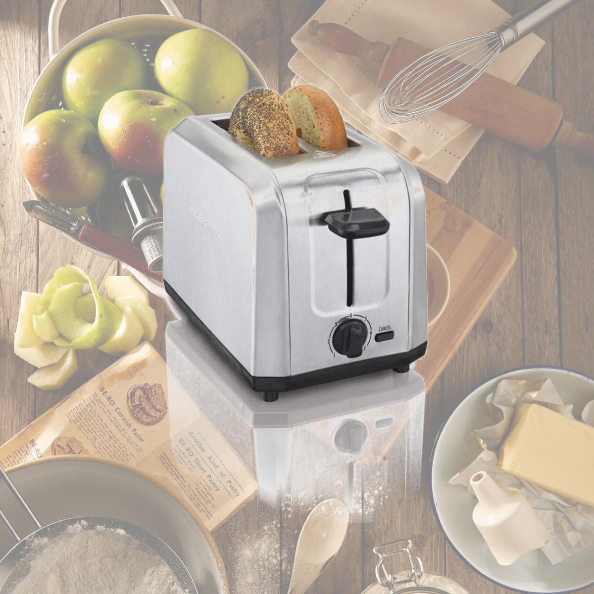 Picture of Hamilton Beach 251076 2 Slice Stainless Steel Bagel Toaster