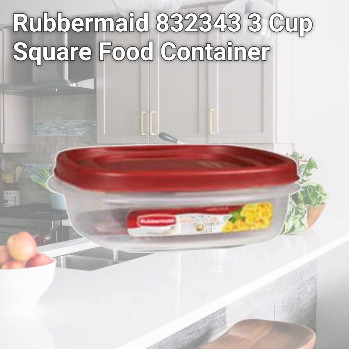 Picture of Rubbermaid 832343 3 Cup Square Food Container