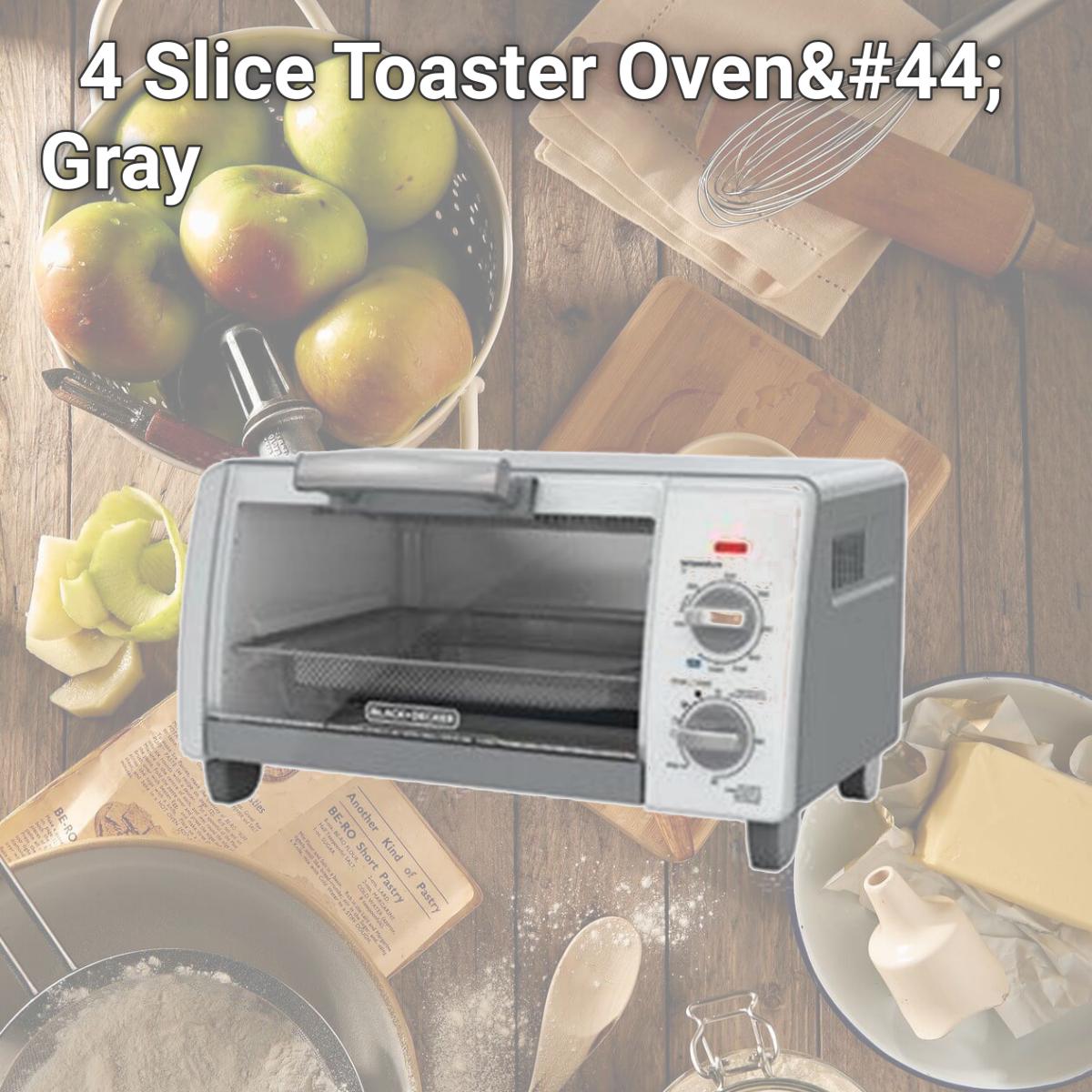 Picture of Applica & Spectrum Brands 257696 4 Slice Toaster Oven, Gray