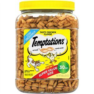 255073 30 Oz Temptations Tasty Chicken Flavor Cat Treat