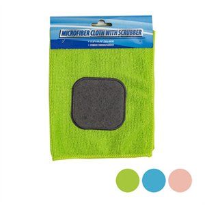 256434 Microfiber Cloth Scrubber, Assorted Color - Pack Of 24